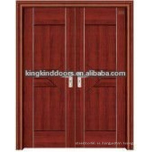 El último diseño interior acero madera vidrio puerta JKD-3023(A)